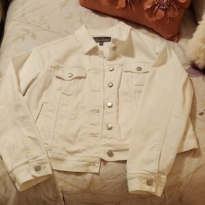 Torrid White Jean Jacket